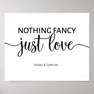 Nichts extravagantes gerade Liebe-Plakat Poster