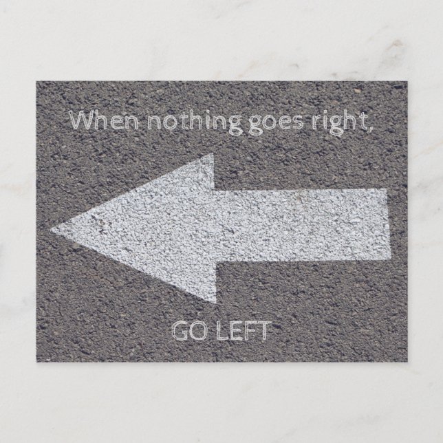 Nichts geht postkarte (Vorderseite)