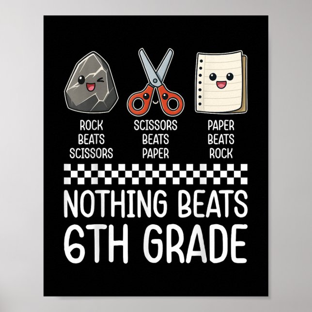 Nichts geht über 6. Klasse lustig zurück zur Schul Poster (Vorne)