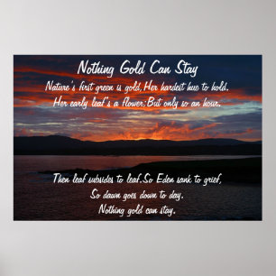 Nichts Gold Bleibe Poster