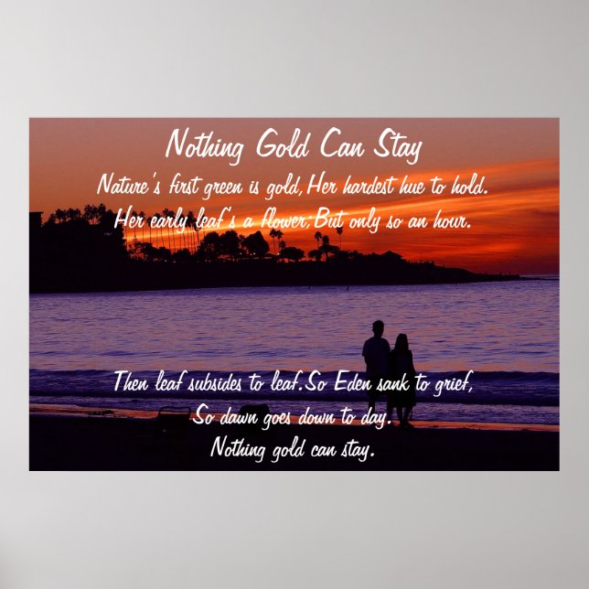 Nichts Gold Bleibe Poster (Vorne)