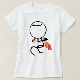 Nichts, hier zu tun rasen Gesicht Meme T-Shirt