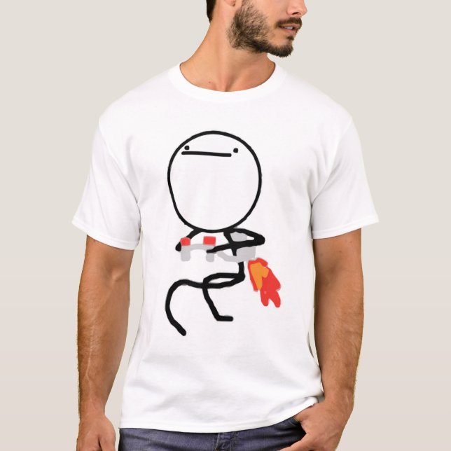 Nichts, hier zu tun spritzen Satz-Typ T-Shirt (Vorderseite)