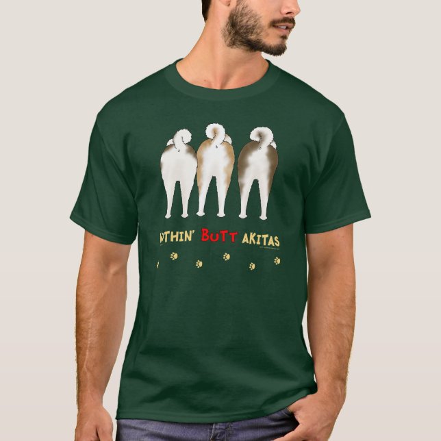 Nichts Hintern Akitas Dunkelheits-T - Shirt (Vorderseite)