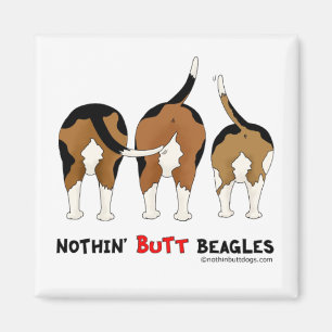 Nichts Hintern-Beagles Magnet