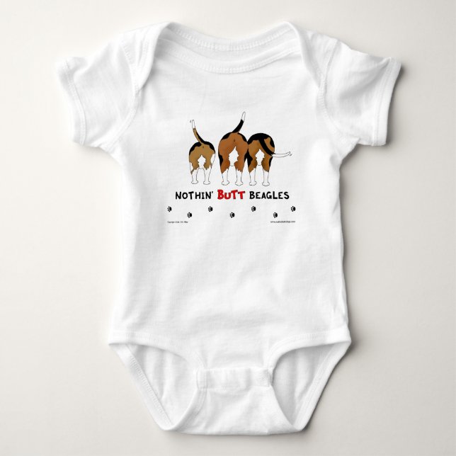 Nichts Hintern-Beagles T-Shirt (Vorderseite)