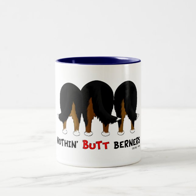 Nichts Hintern Berners Zweifarbige Tasse (Mittel)