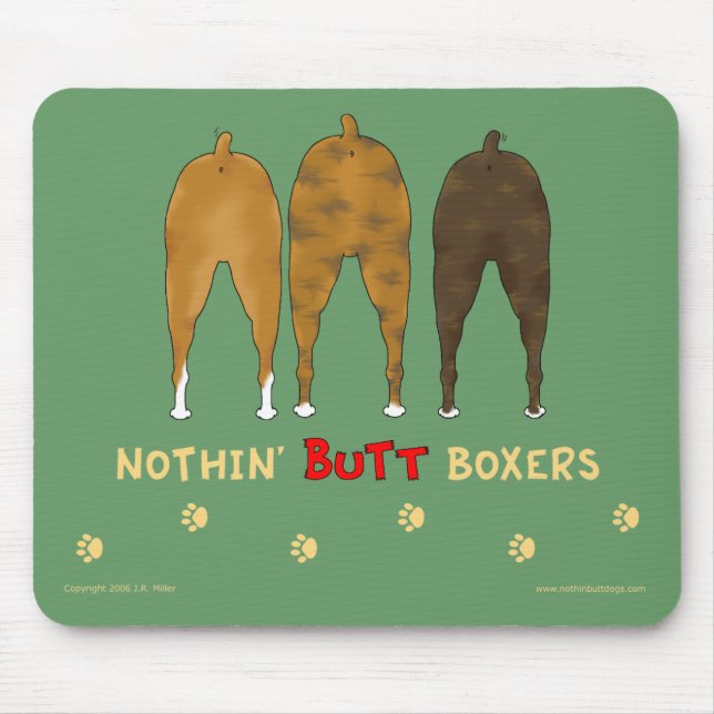 Nichts Hintern-Boxer Mousepad (Vorne)