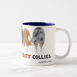 Nichts Hintern-Collies-Tasse Zweifarbige Tasse