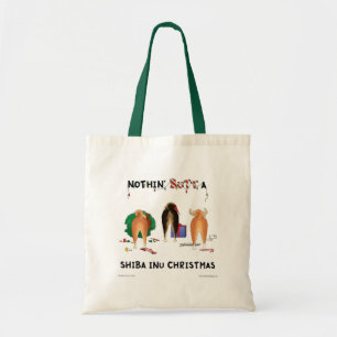 Nichts Hintern ein Shiba Inu Weihnachten Tragetasche