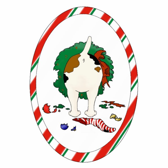 Nichts Hintern eine Jack-Weihnachtsverzierung Fotoskulptur Ornament (Vorne)