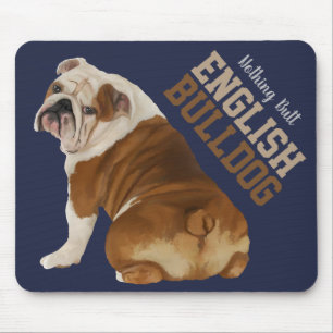 Nichts Hintern-englische Bulldogge Mousepad