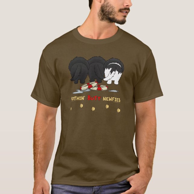 Nichts Hintern Newfies T-Shirt (Vorderseite)