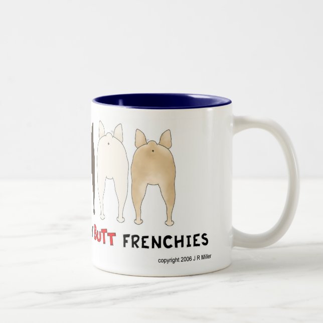 Nichts Hinternfrenchies-Tasse Zweifarbige Tasse (Rechts)