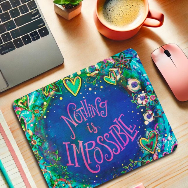 Nichts inspirieren ist eine unmögliche Ankurbelung Mousepad (Von Creator hochgeladen)