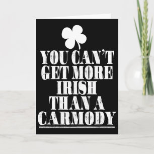 Nichts ist irischer als Carmody St. Patricks Karte