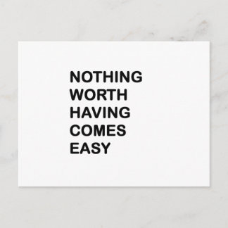 Nichts ist leicht geworden postkarte