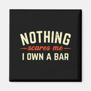 Nichts ist mein ich besitze eine Bar Lustiges Barb Magnet