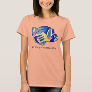 Nichts ist Schwimmende Butterflyfish Blauer Fisch T-Shirt