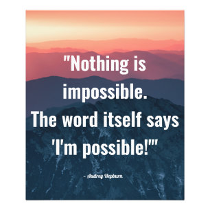 Nichts ist unmöglich fotodruck