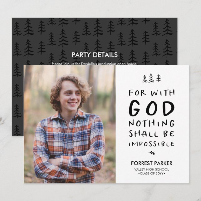 Nichts ist unmögliche Ankündigung eines Abschlusse (Vorne/Hinten)