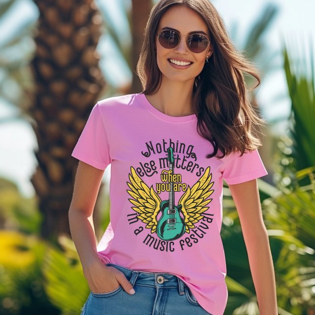 Nichts ist wichtig, wenn Sie in einem Musikfestiva T-Shirt (Von Creator hochgeladen)