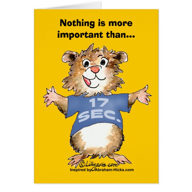 Nichts ist wichtiger als Gefühls-gute Karte (Vorne)