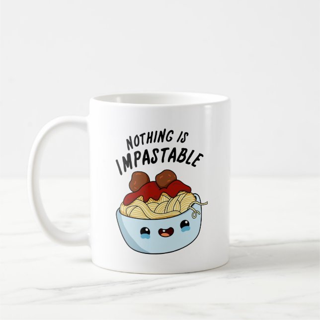 Nichts ist zerstörerisch lustige Pasta Puppe Kaffeetasse (Links)