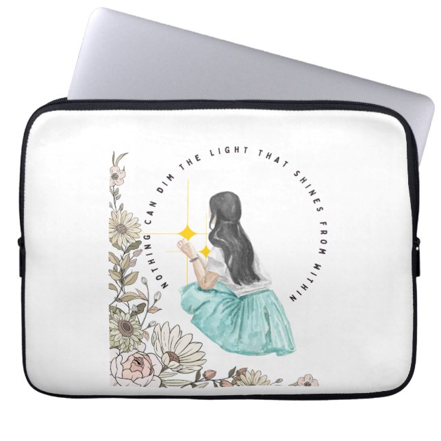 Nichts kann das Licht, das von innen leuchtet, ver Laptopschutzhülle (Vorderseite)