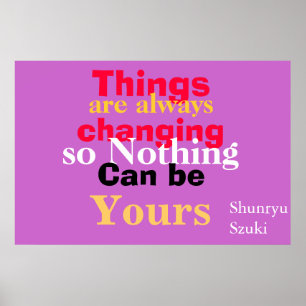 Nichts kann dir gehören poster