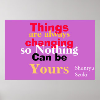 Nichts kann dir gehören poster