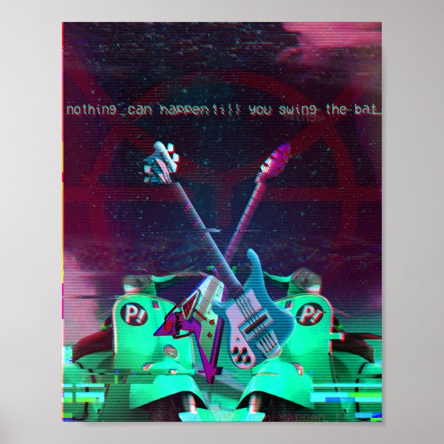 Nichts kann passieren, bis du den Schläger schwing Poster (Vorne)