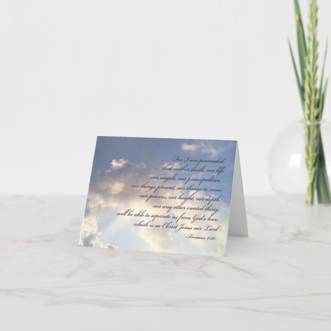 Nichts kann uns von Gottes Liebe, Karte (Vorderseite)