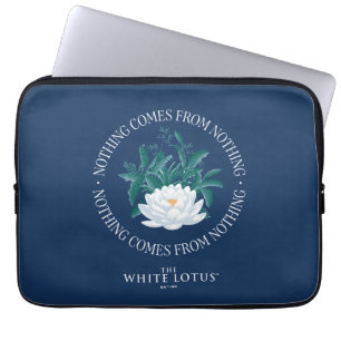 Nichts kommt aus dem Nichts - der weiße Lotus Laptopschutzhülle