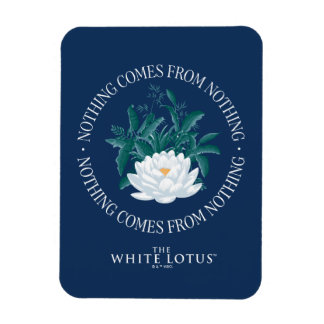 Nichts kommt aus dem Nichts - der weiße Lotus Magnet