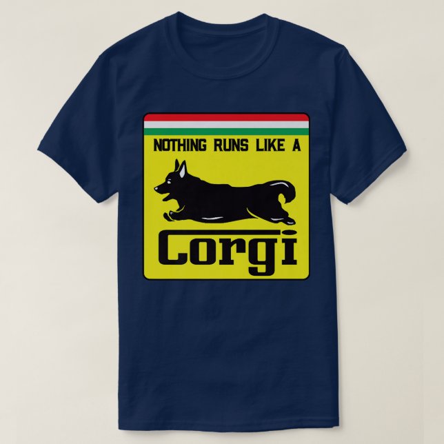 Nichts läuft wie ein Corgi Funny Niedlich Corgi989 T-Shirt (Design vorne)