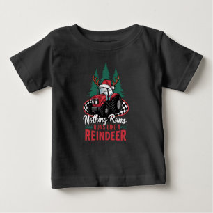 Nichts läuft wie ein Rentier Weihnachtslehrer Baby T-shirt