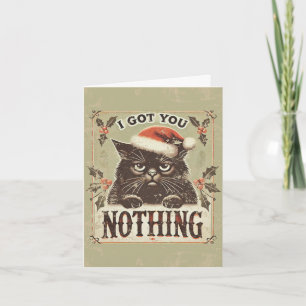 Nichts Naughty Funny Schwarze Katze Weihnachten 