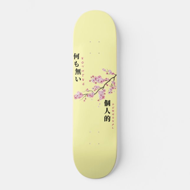 Nichts Persönliches - Cherry Blossom Skateboard (Vorderseite)