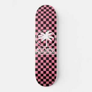 Nichts Persönliches Vaporwave Karomuster Skateboard
