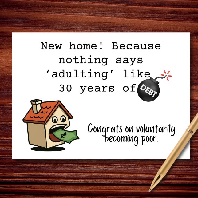 Nichts sagt erwachsen wie 30 Jahre Schulden Karte (Von Creator hochgeladen)
