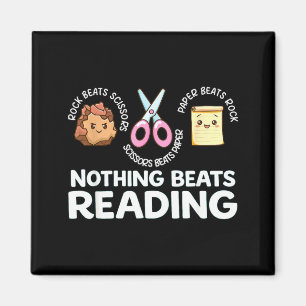Nichts schlägt das Lesen von Büchern Bibliothekar Magnet