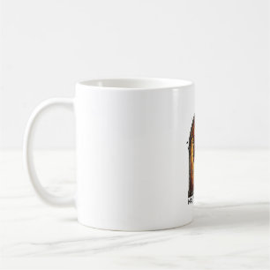 Nichts Schreckt Mich Rot Gehörnter Totenkopf Spinn Kaffeetasse