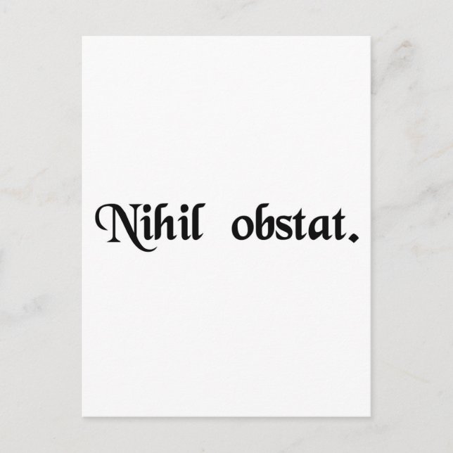 Nichts steht im Weg. Postkarte (Vorderseite)