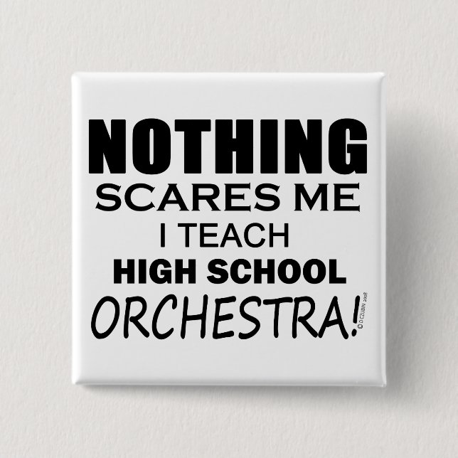 Nichts stört mich High School Orchester Button (Vorderseite)