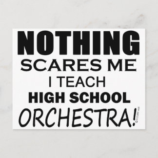 Nichts stört mich High School Orchester Postkarte