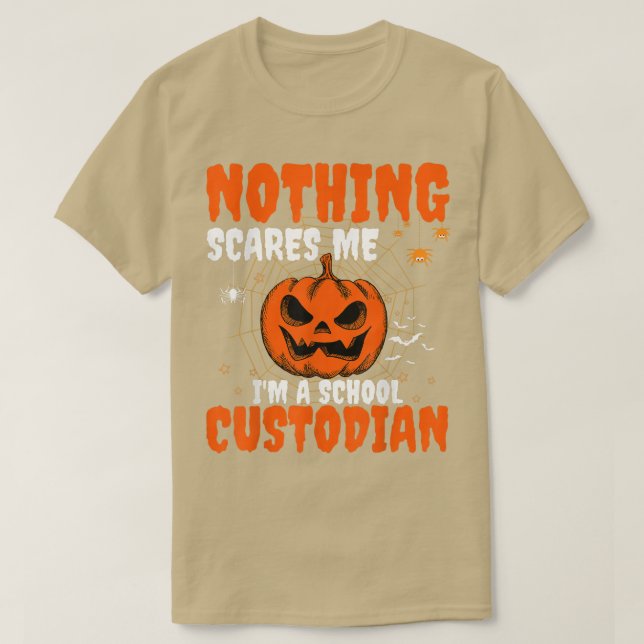 Nichts stört mich, ich bin ein Custodian Halloween T-Shirt (Design vorne)