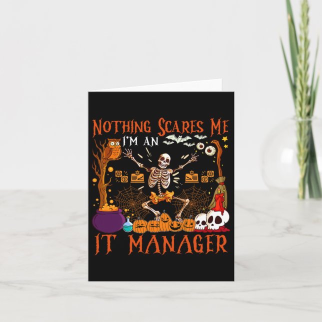 Nichts stört mich, ich bin ein IT-Manager Hallowee Karte (Vorderseite)
