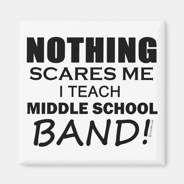 Nichts stört mich Mittelschulband Magnet (Vorne)