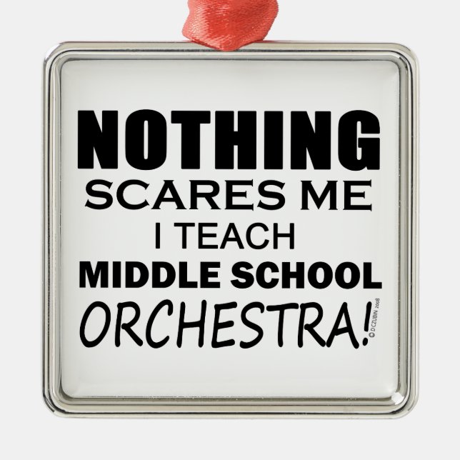 Nichts stört mich Mittelschulorchester Ornament Aus Metall (Vorne)
